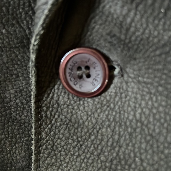 Vintage Donald J Pliner  Italian leather Sport Jacket  Dark Brown 52 R - Picture 6 of 10